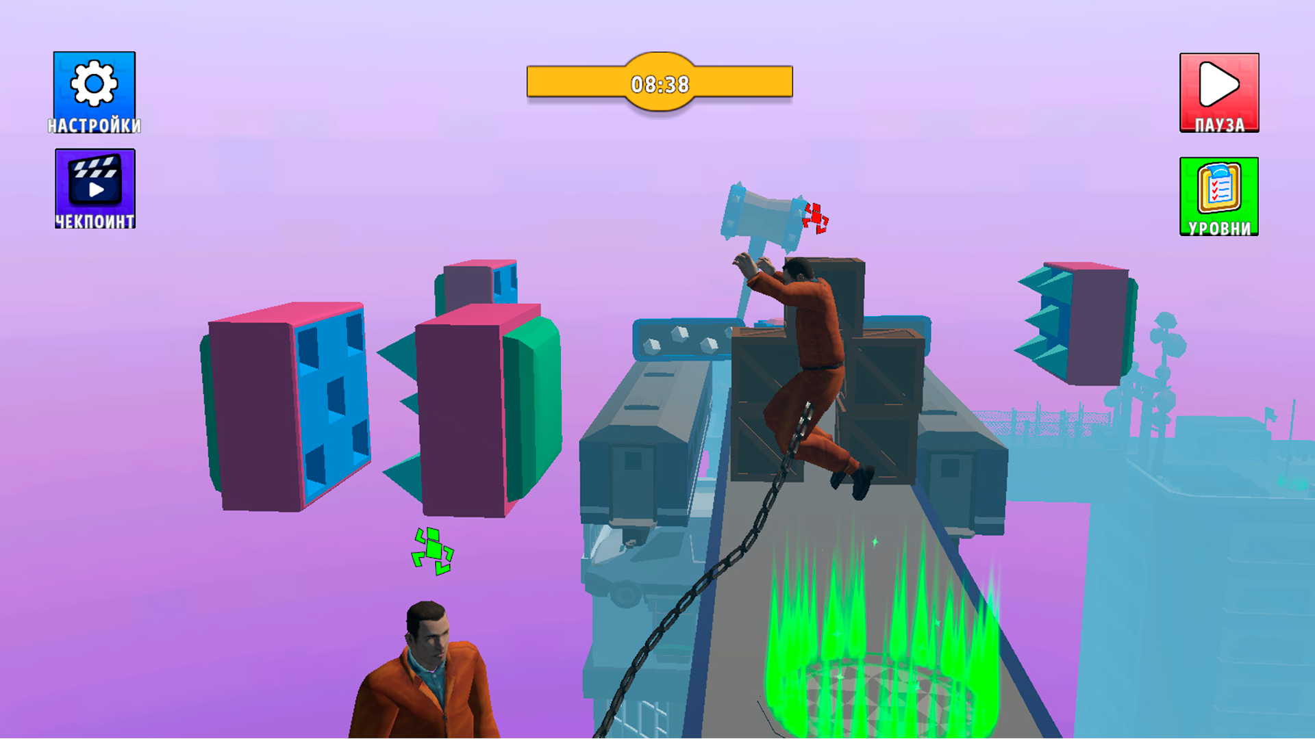 Связанные цепью: паркур вдвоём — screenshot 7