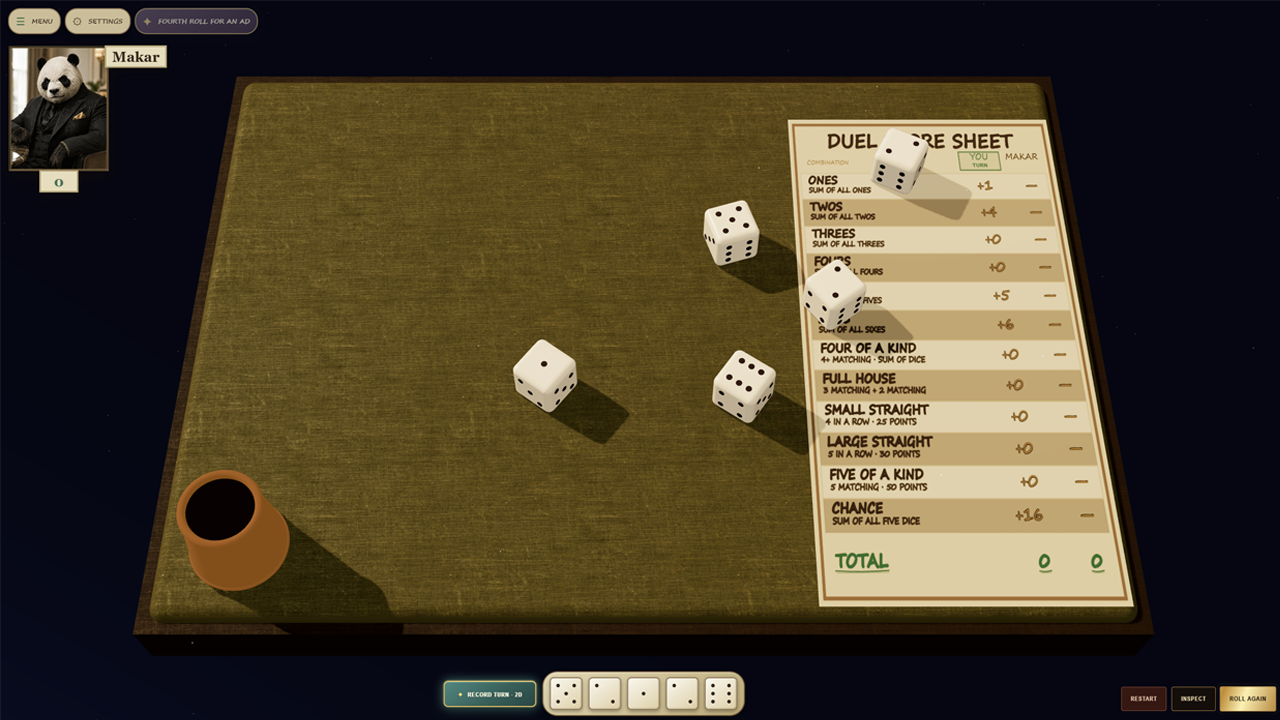 Dice Showdown: Poker Duel — screenshot 2