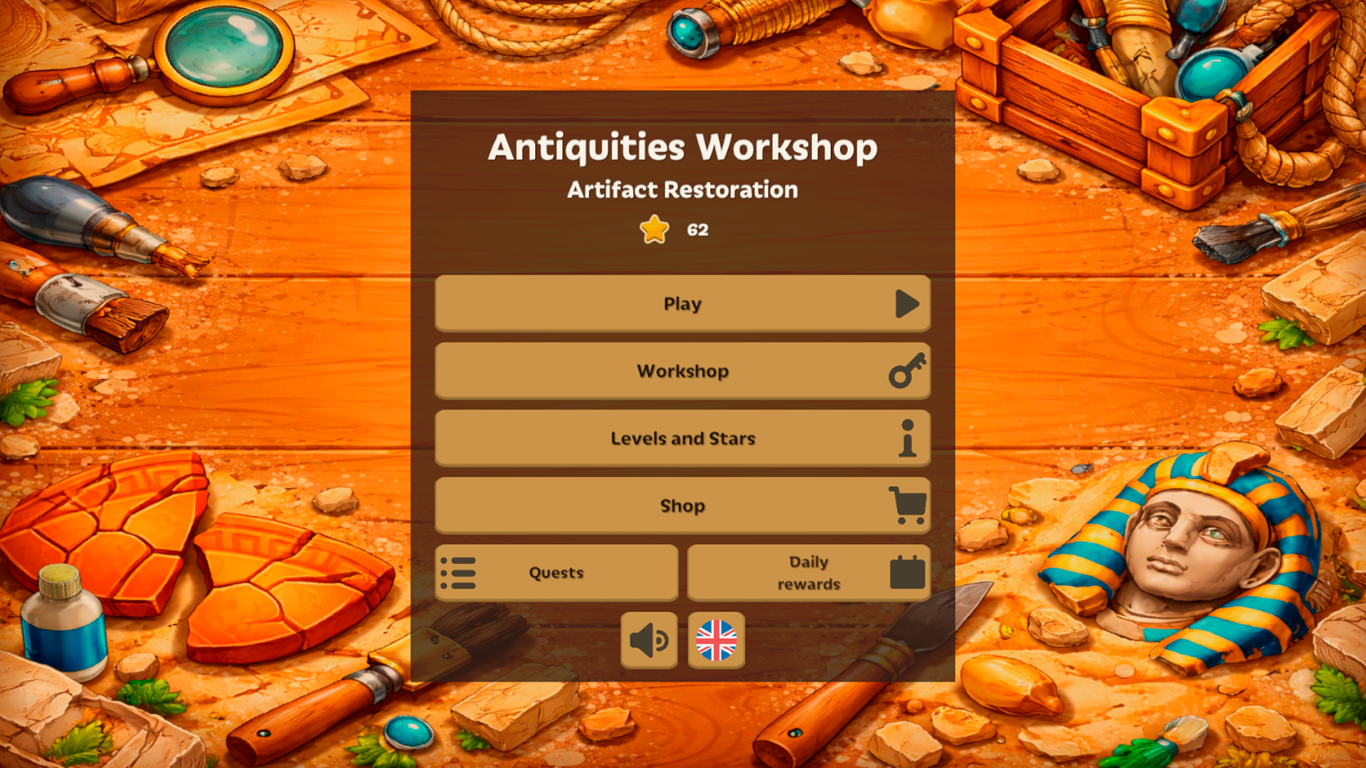 Antiquities Workshop: Artifact Restoration — screenshot 1
