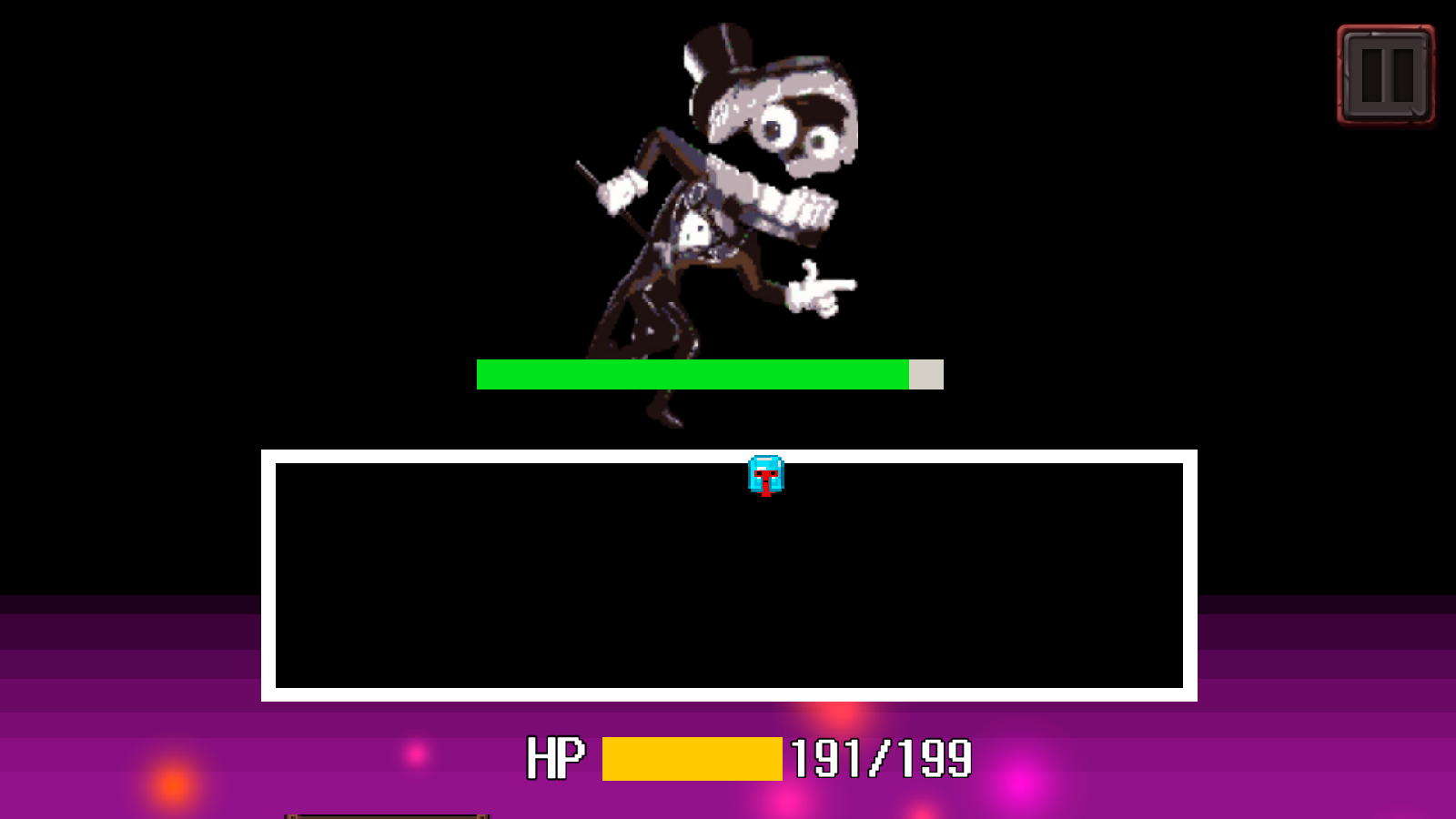 Battle with Caine. Undertale screenshot
