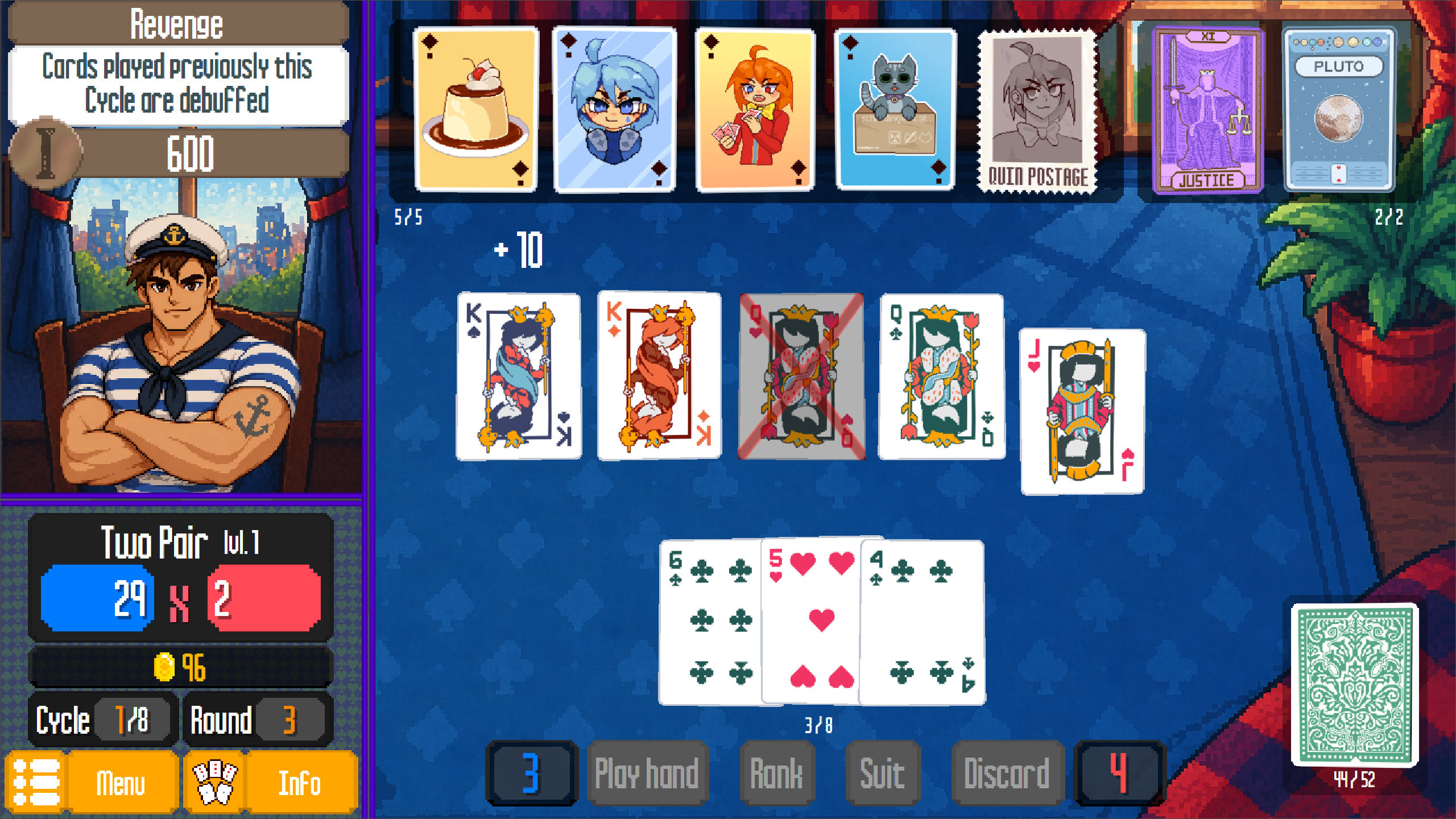 Quin. Balatro-like — screenshot 1