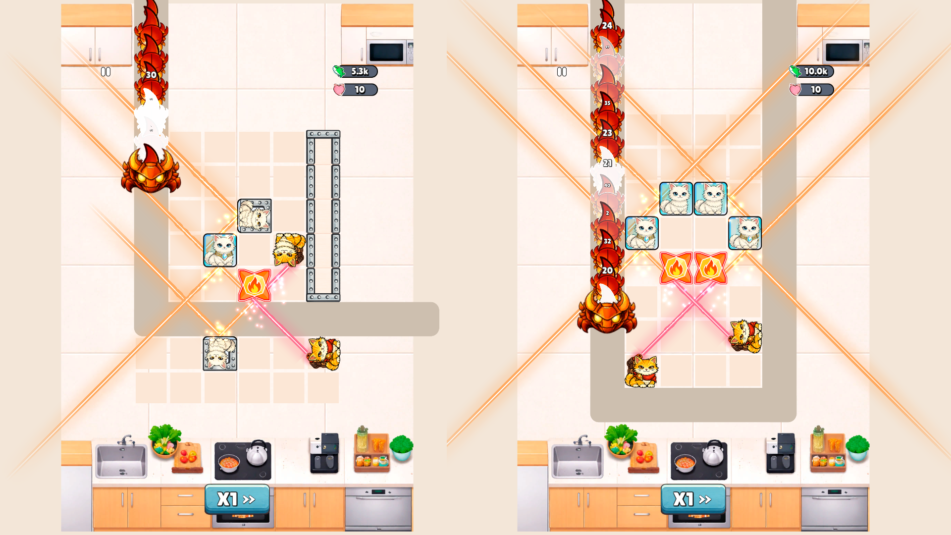 Laser Kitties: Burn the Bugs! — screenshot 3