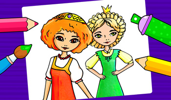 Princesses - Coloring Book for Kids