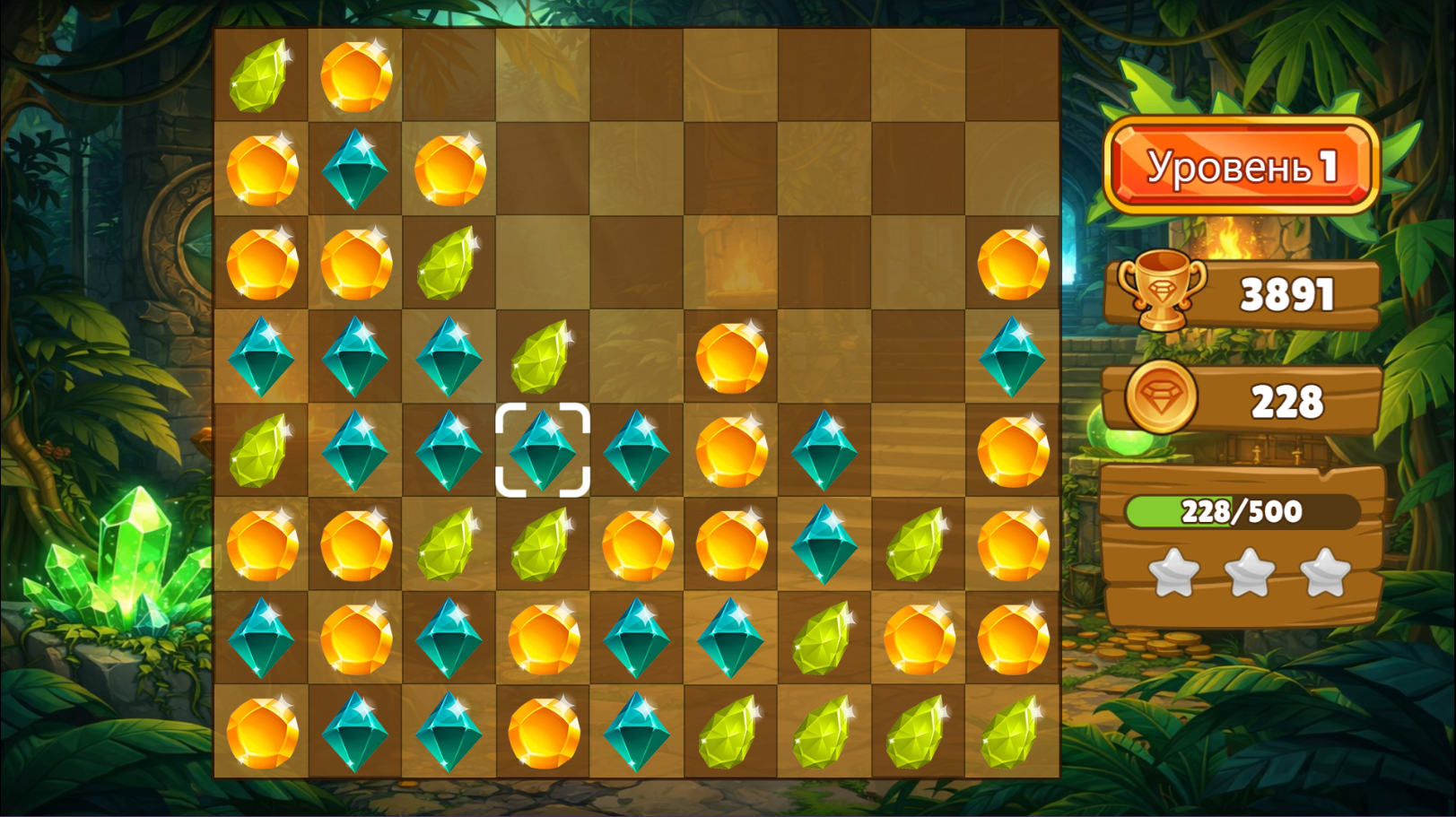 Самоцветы Джунглей — screenshot 3