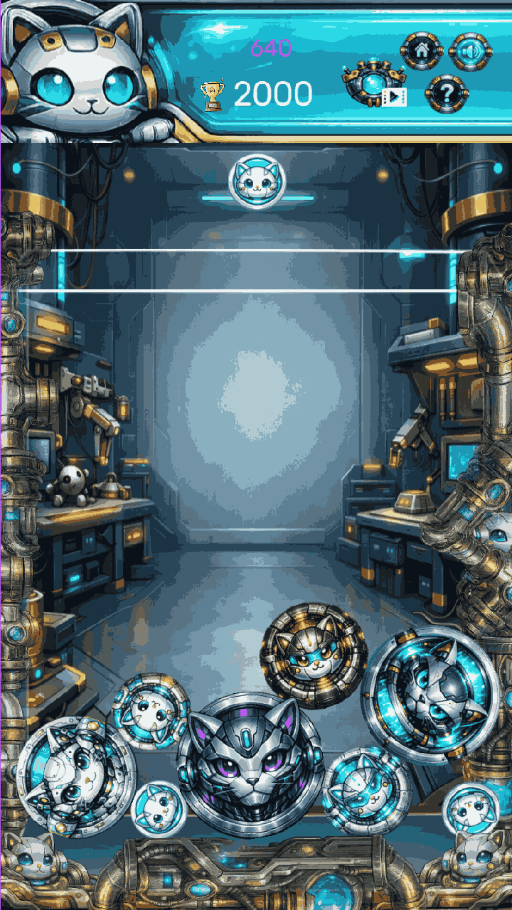 Merge Cats: Build Robocat! screenshot 5