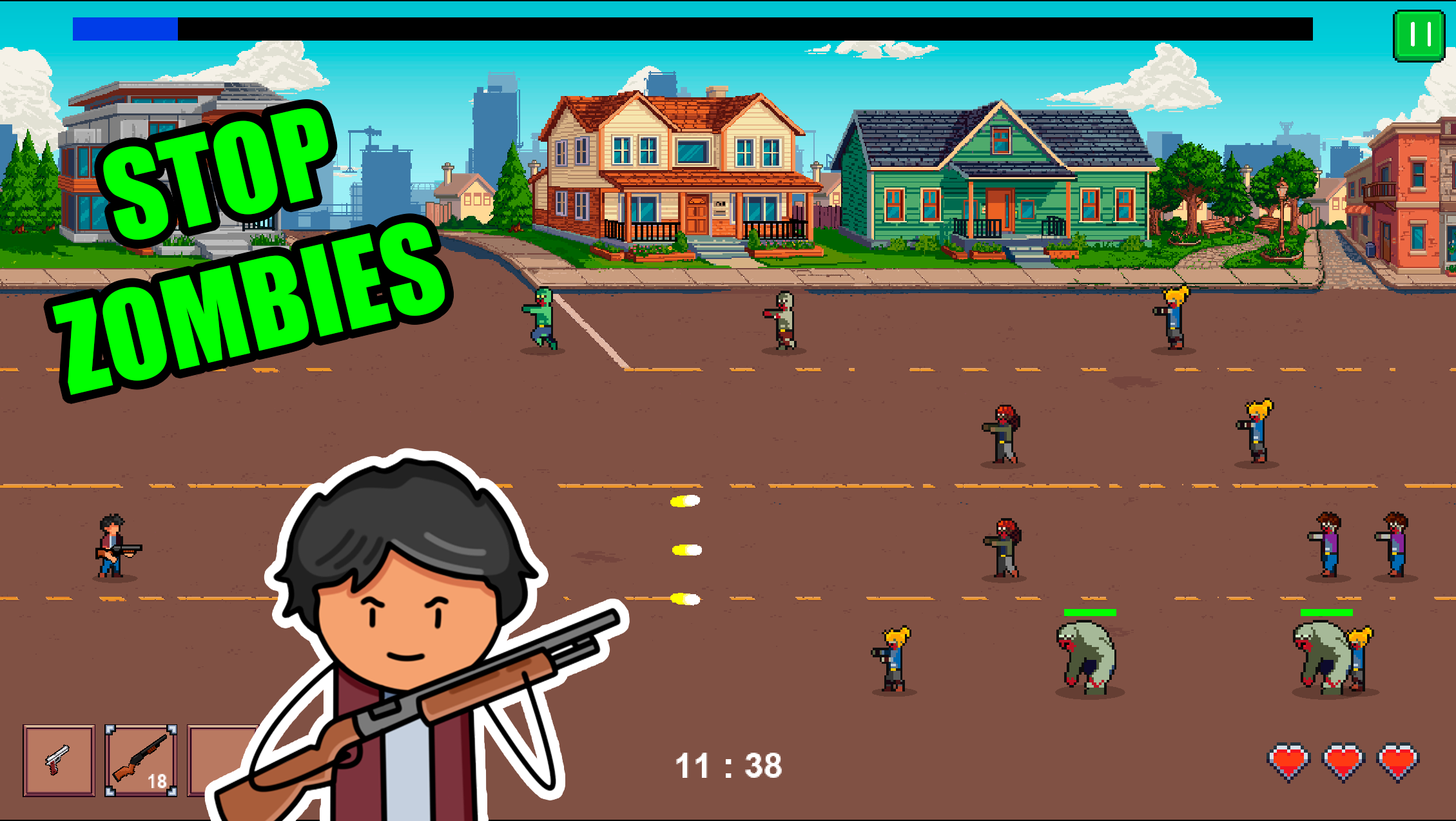 Zombies at the crossroads: 15 minutes of defense — screenshot 1