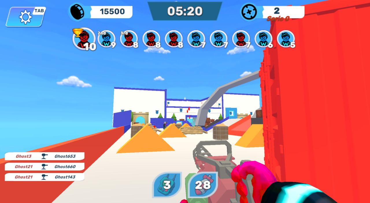 Obby Paintball: Online with Friends screenshot