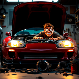 Собери Свою Toyota Supra: Симулятор Механика