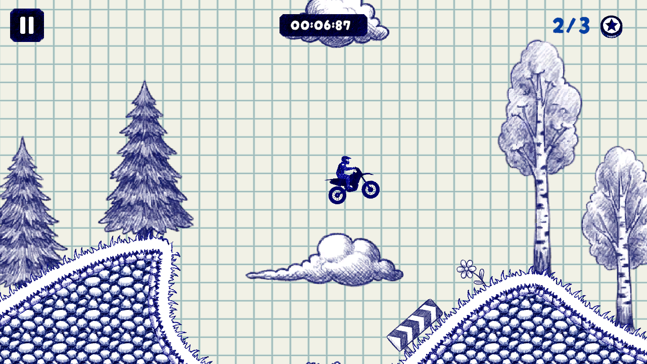 Stunt Bike 2D Paper Race — screenshot 12