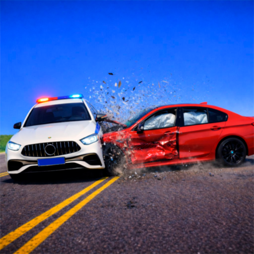 Chasing traffic icon