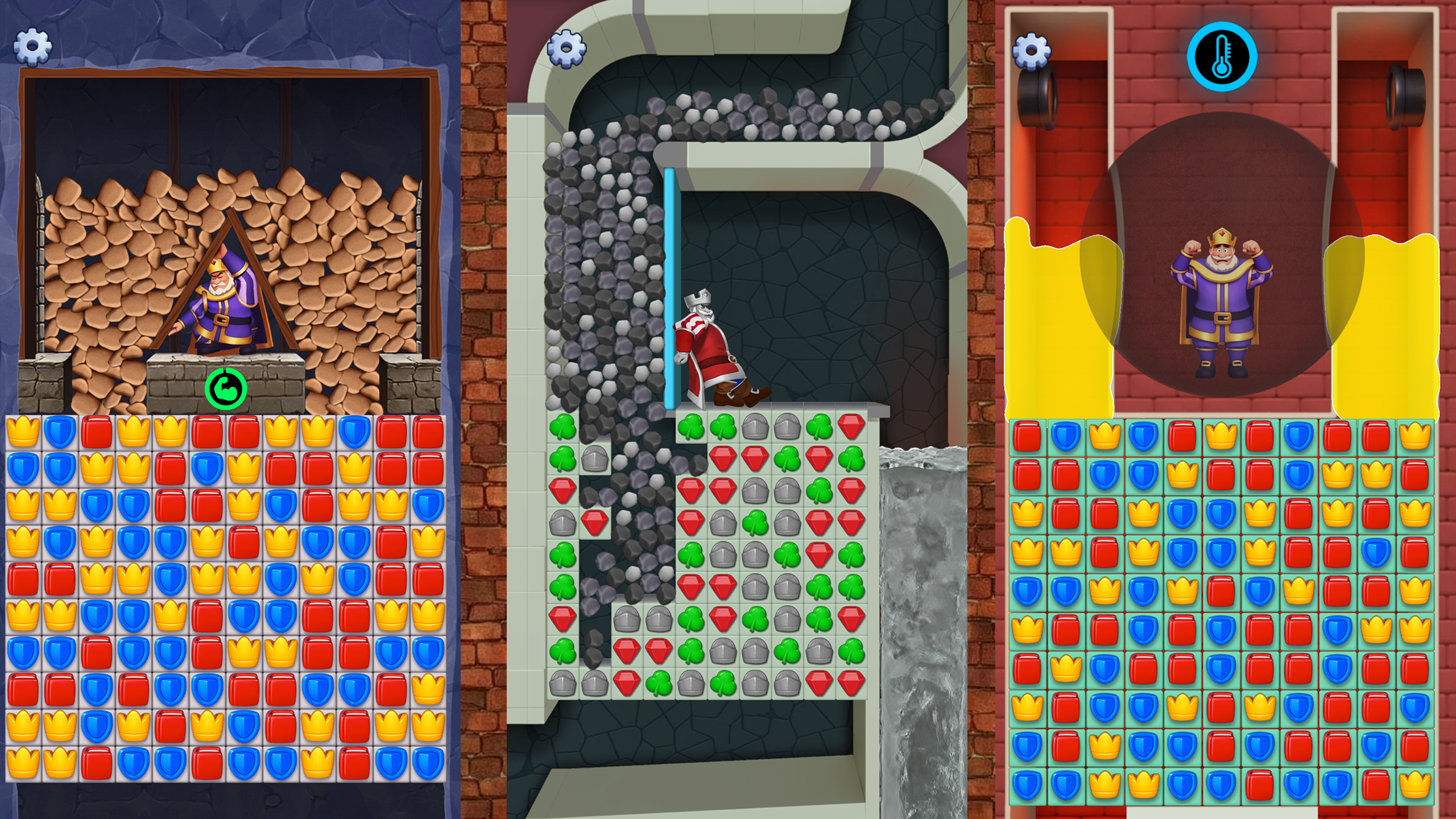 Очистка плиток: Помоги королю — screenshot 1
