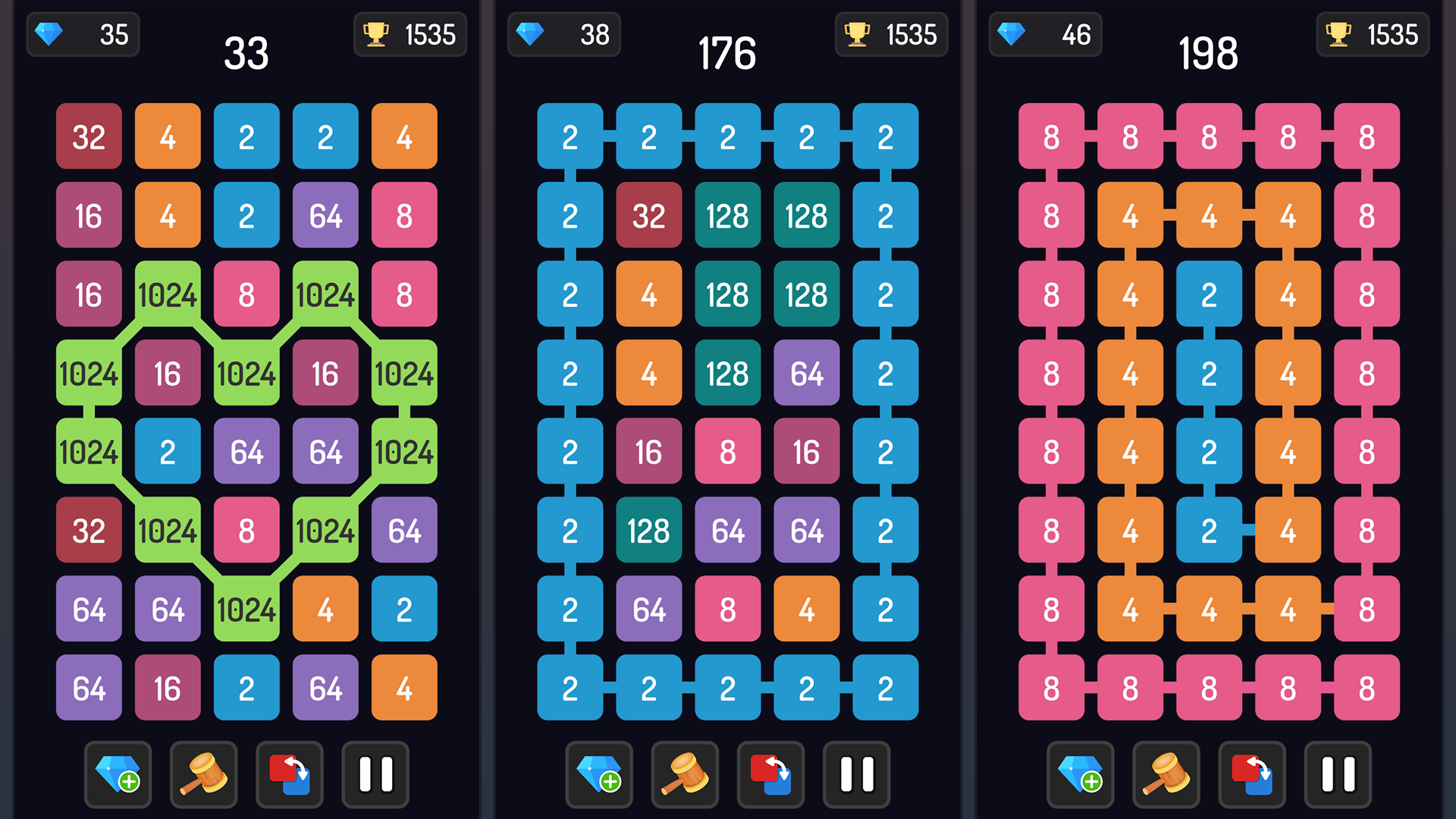 2048: Chain Puzzle screenshot