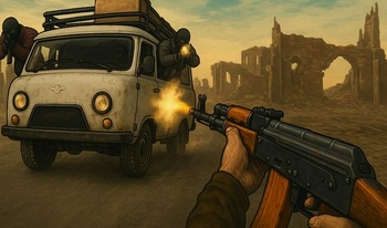 Godfather Road Chase: Realistic Shooter Guns