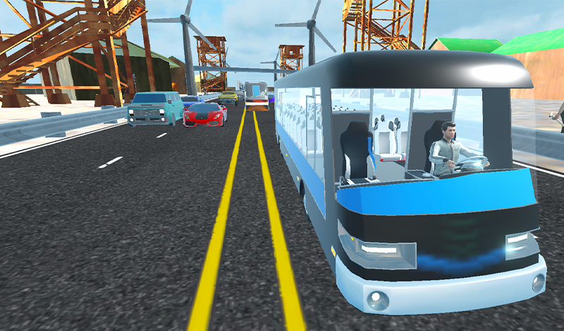 Highway Bus Rush game cover
