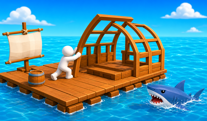 Raft City Idle game cover