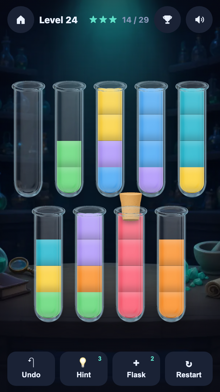 Flasks: Potion Sort screenshot 7