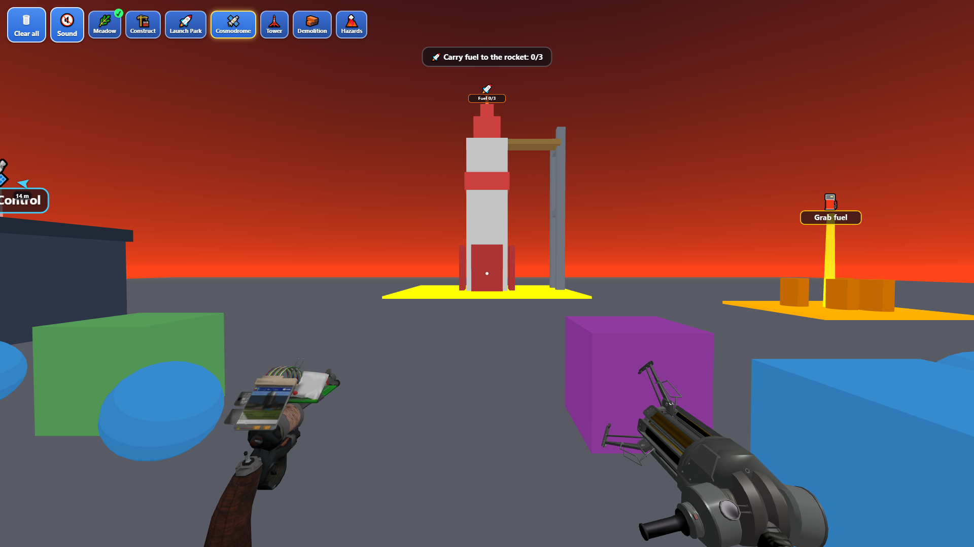 Gravity gun 3D sandbox — screenshot 1