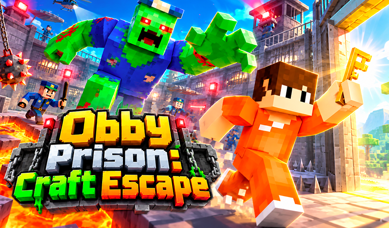 Obby Prison: Craft Escape game cover