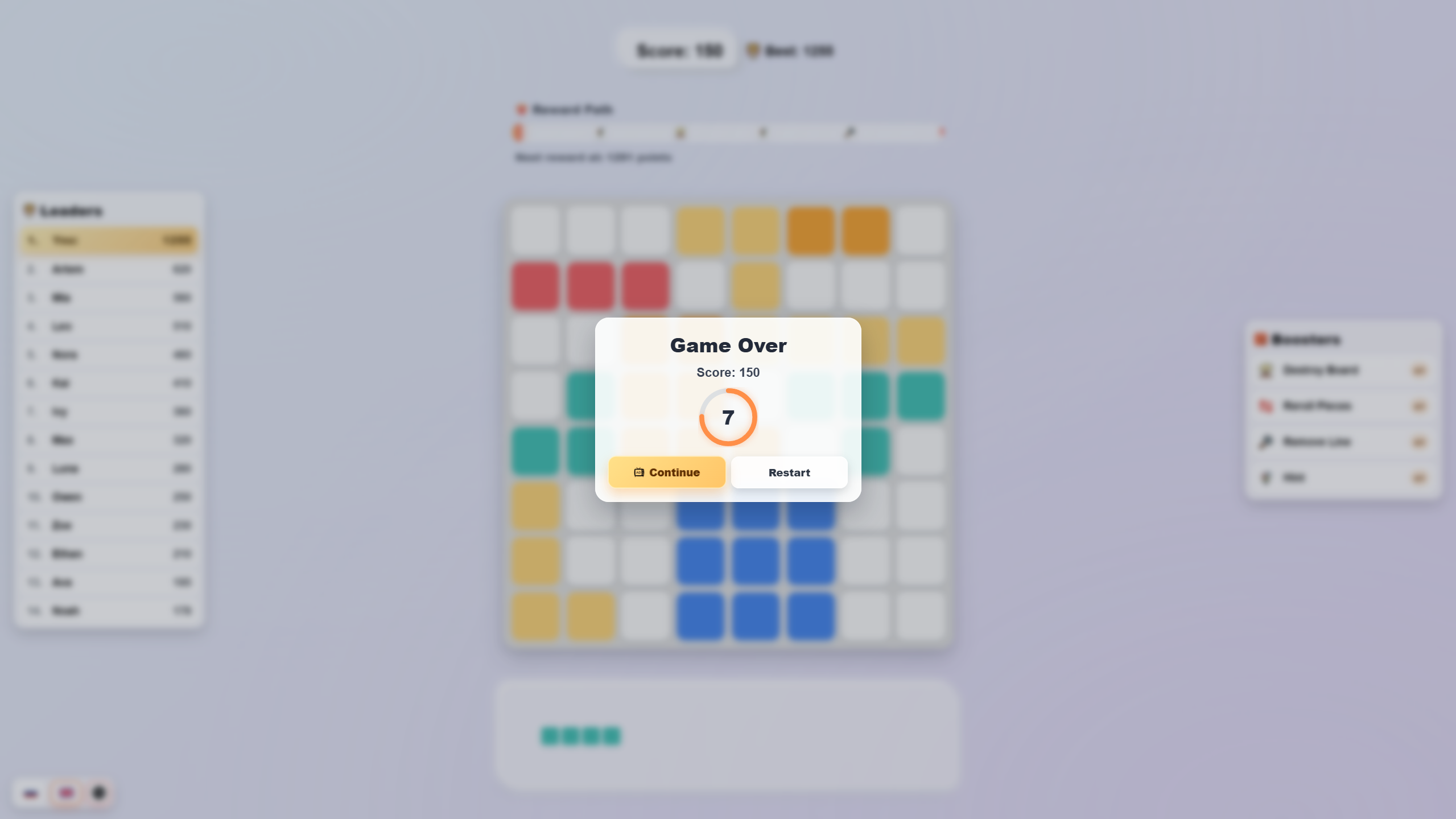 Blocks & Blizzards: The Ultimate Fusion Puzzle! — screenshot 3