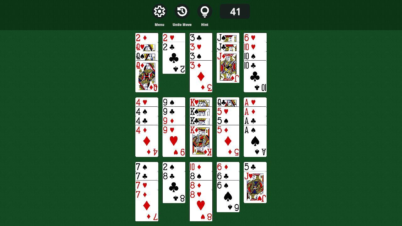 Fifteen Solitaire screenshot