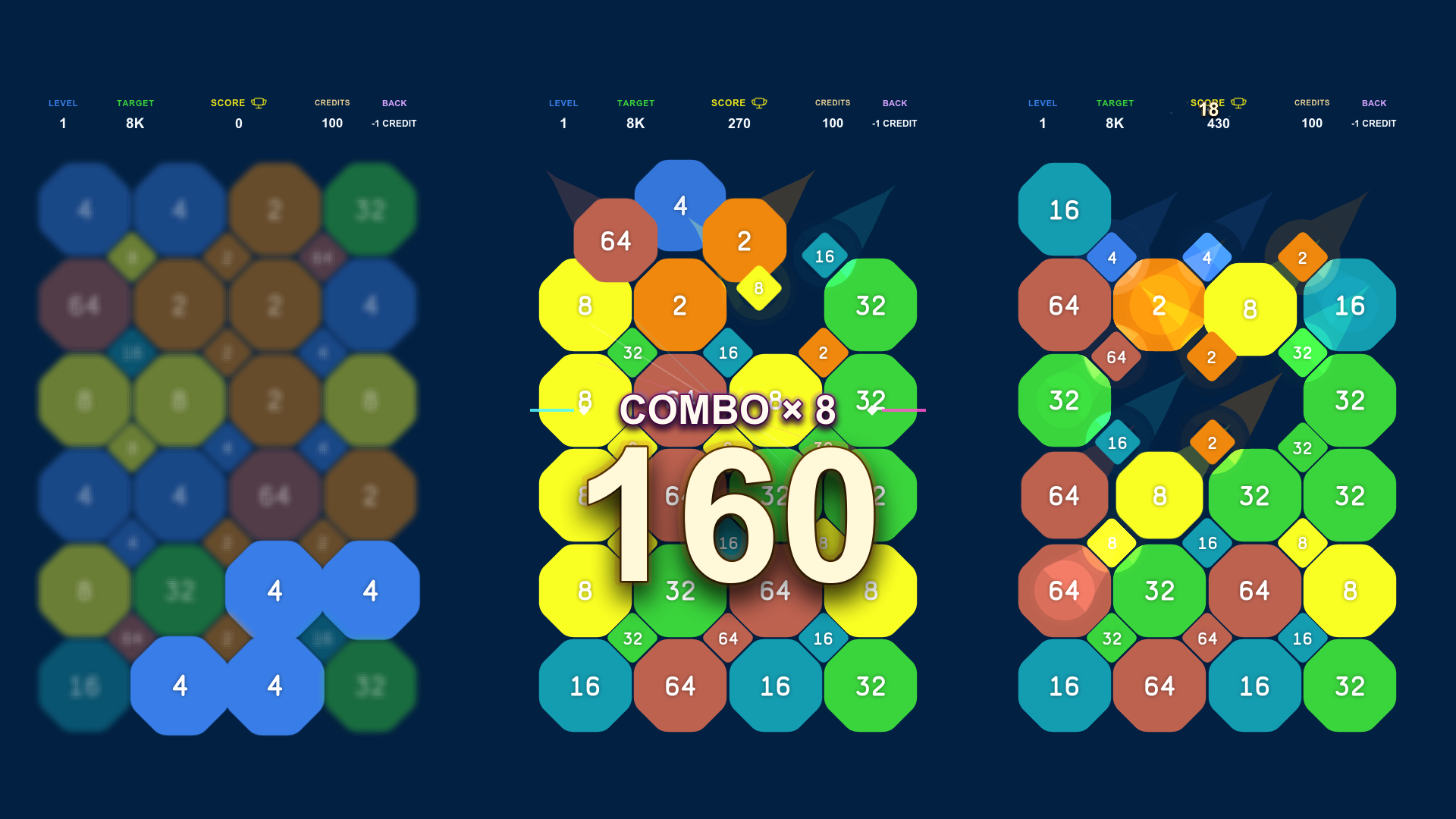 Octa Blast 2048 — screenshot 1