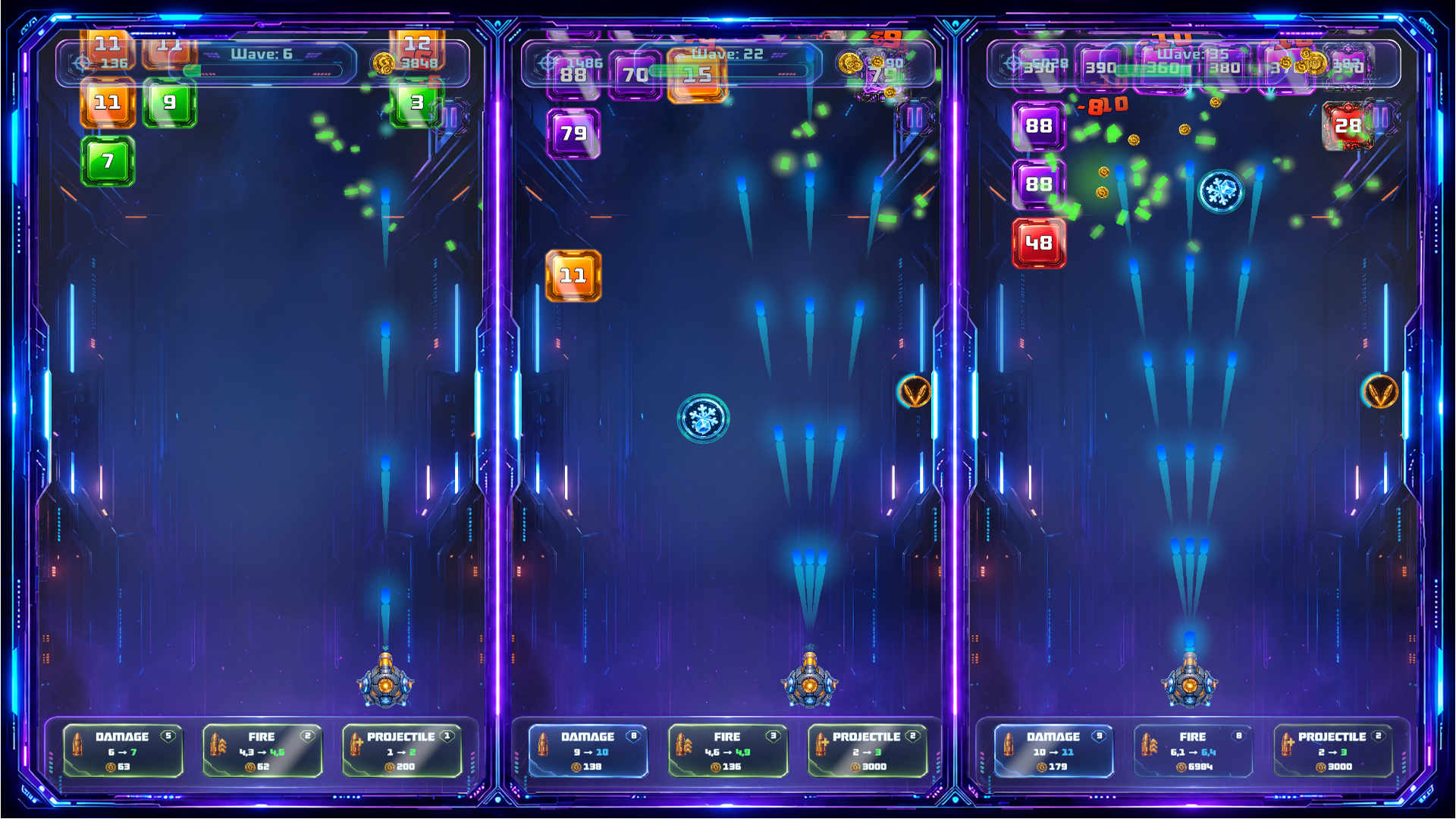 Neon Block Shooter — screenshot 1