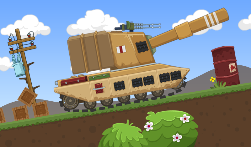 Destructive Tanks 2D game cover