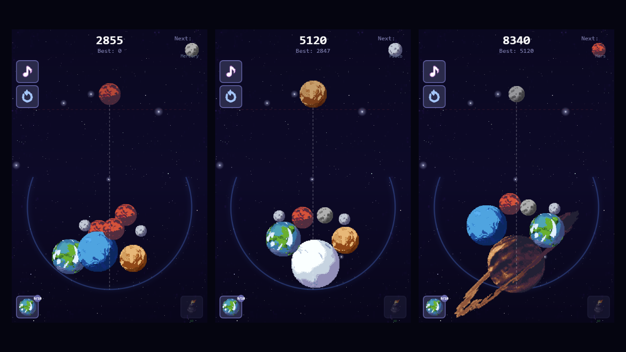 Pixel Planets 2048 — screenshot 1