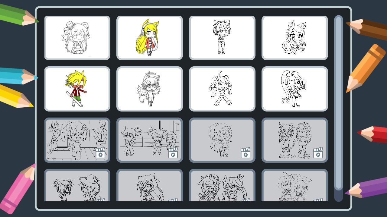 Coloring Gacha Life screenshot