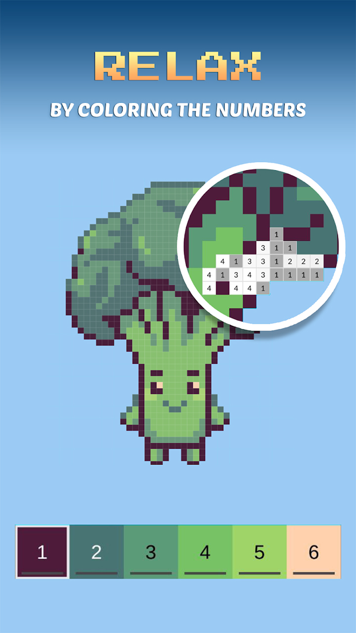 Coloring by Numbers. Pixel World screenshot 4
