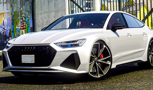 Bustle on Audi RS7  loading=