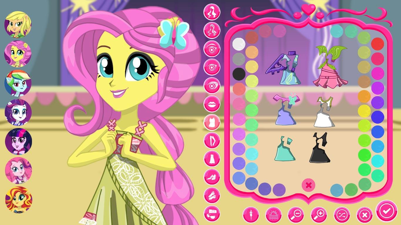 my little pony princess dress up games unicorn rainbow : pony dress up game