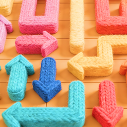 Remove Arrows: Yarn Weaving