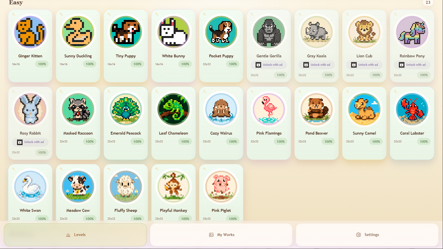 Paint by Numbers: Cute Pets — screenshot 1