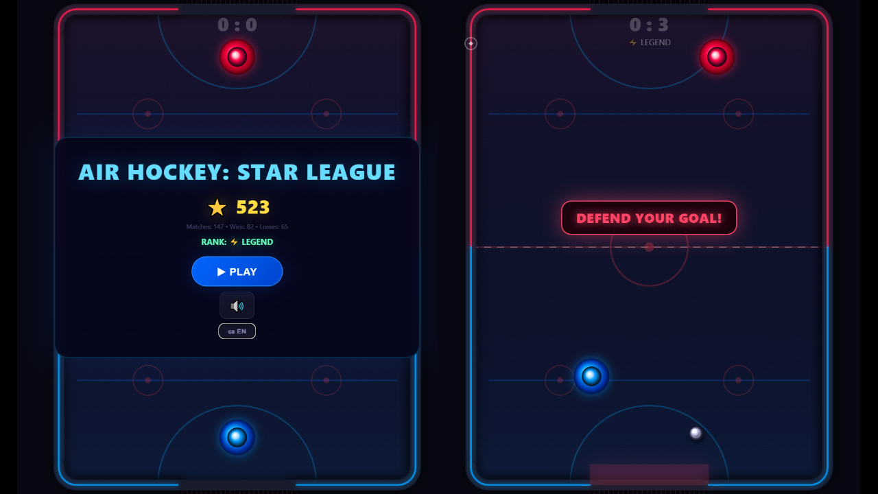 Air hockey: star league — screenshot 1