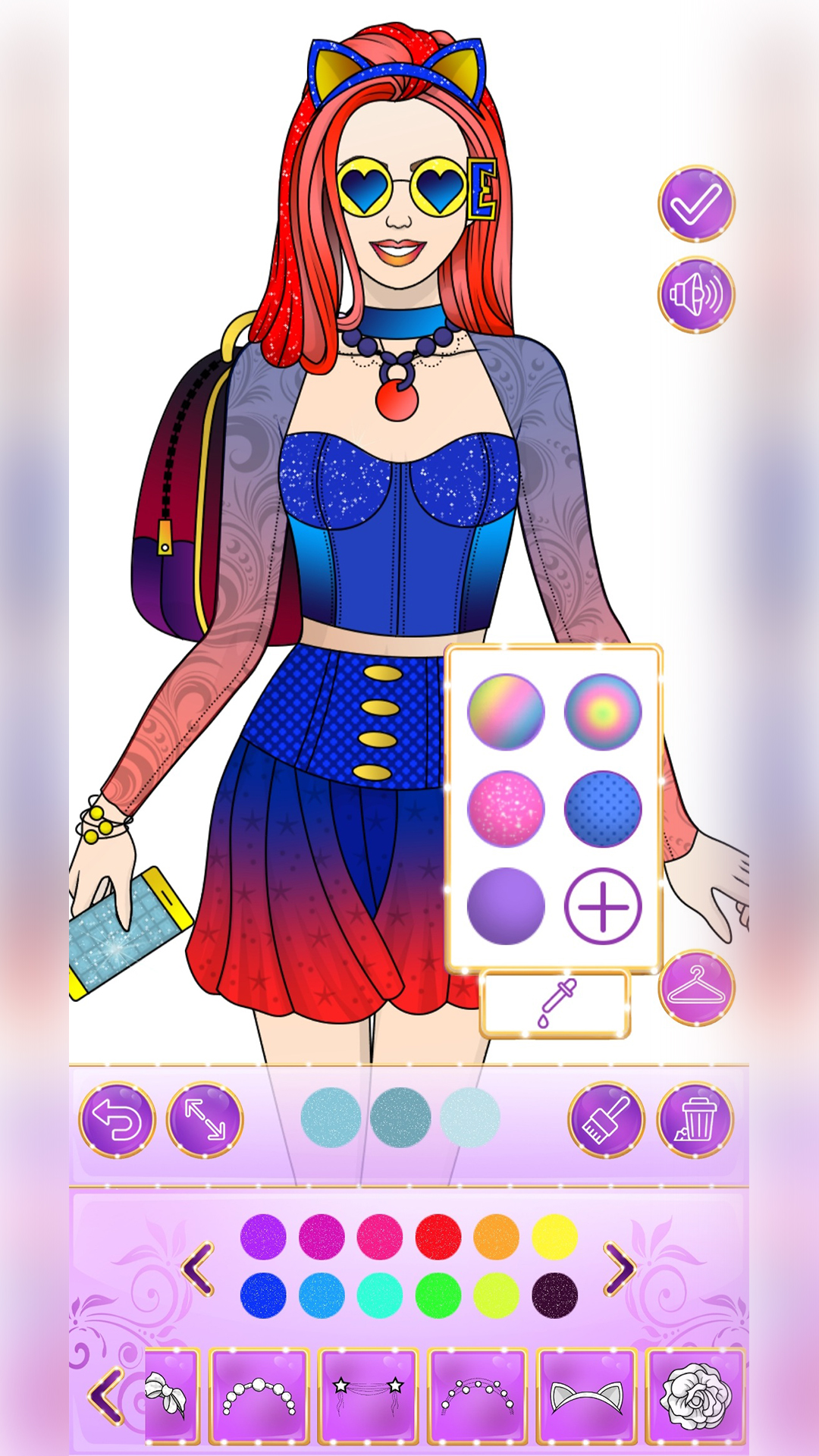 College Girls Coloring screenshot 10