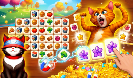 Cat Town - Tile Match Puzzle