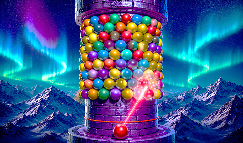 Spiral Ball Tower - Bubble Fortress game cover
