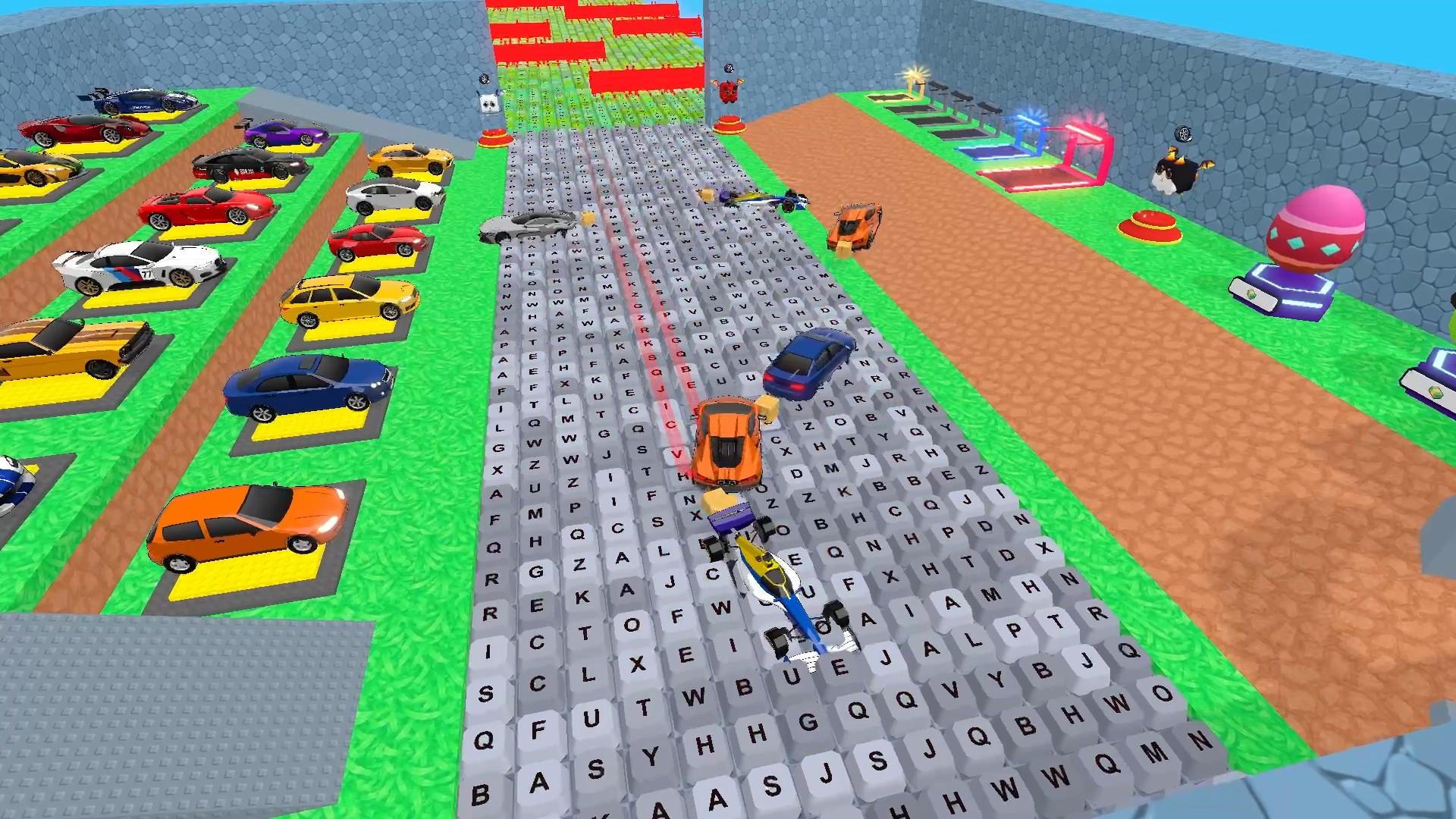 Obby: Supercar Race on a Giant Keyboard screenshot