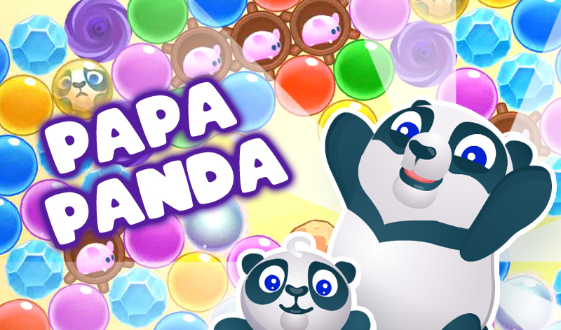 Papa Panda: Bubble Shooter game cover