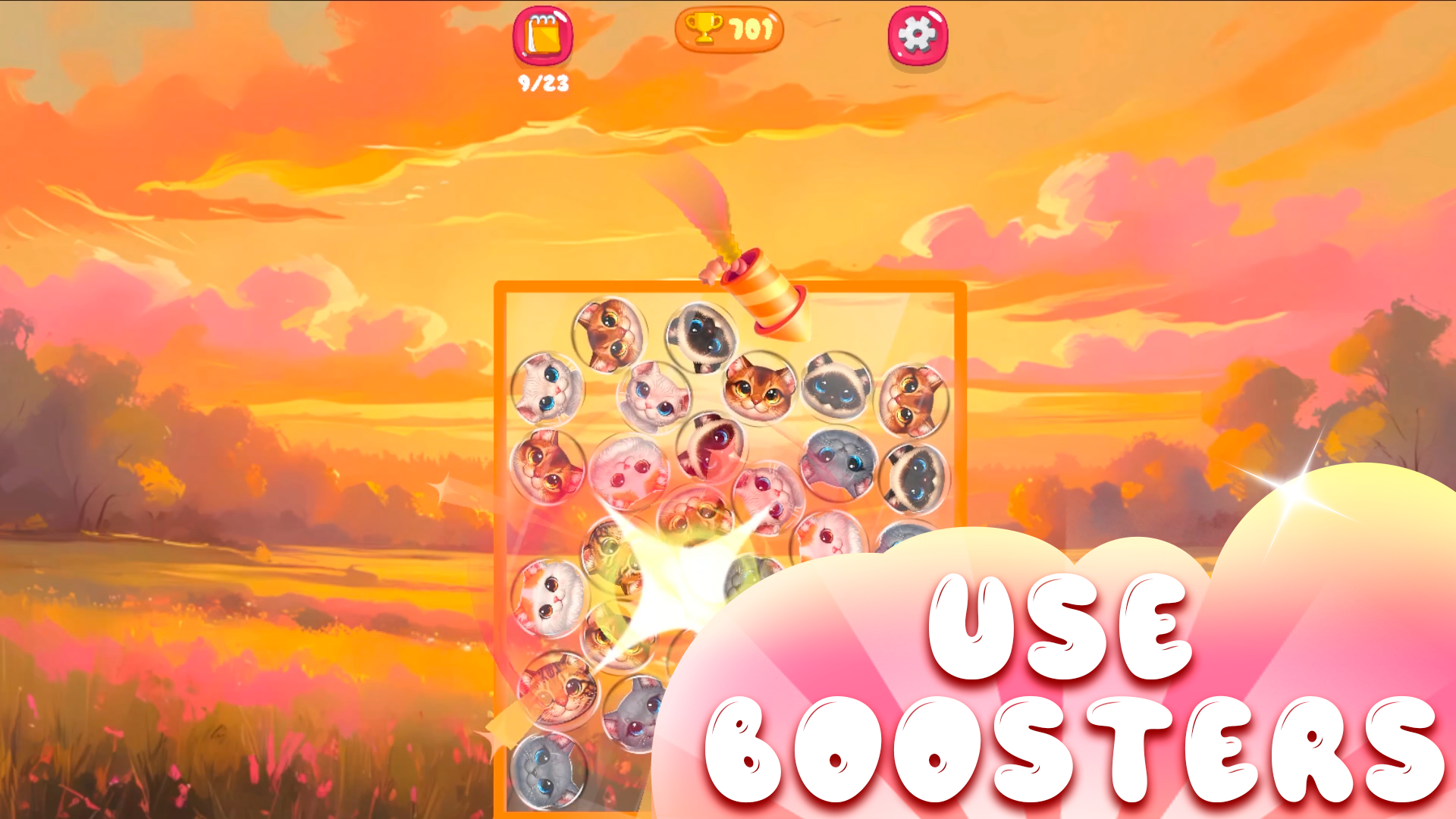 Combine cats: merge & drop — screenshot 2