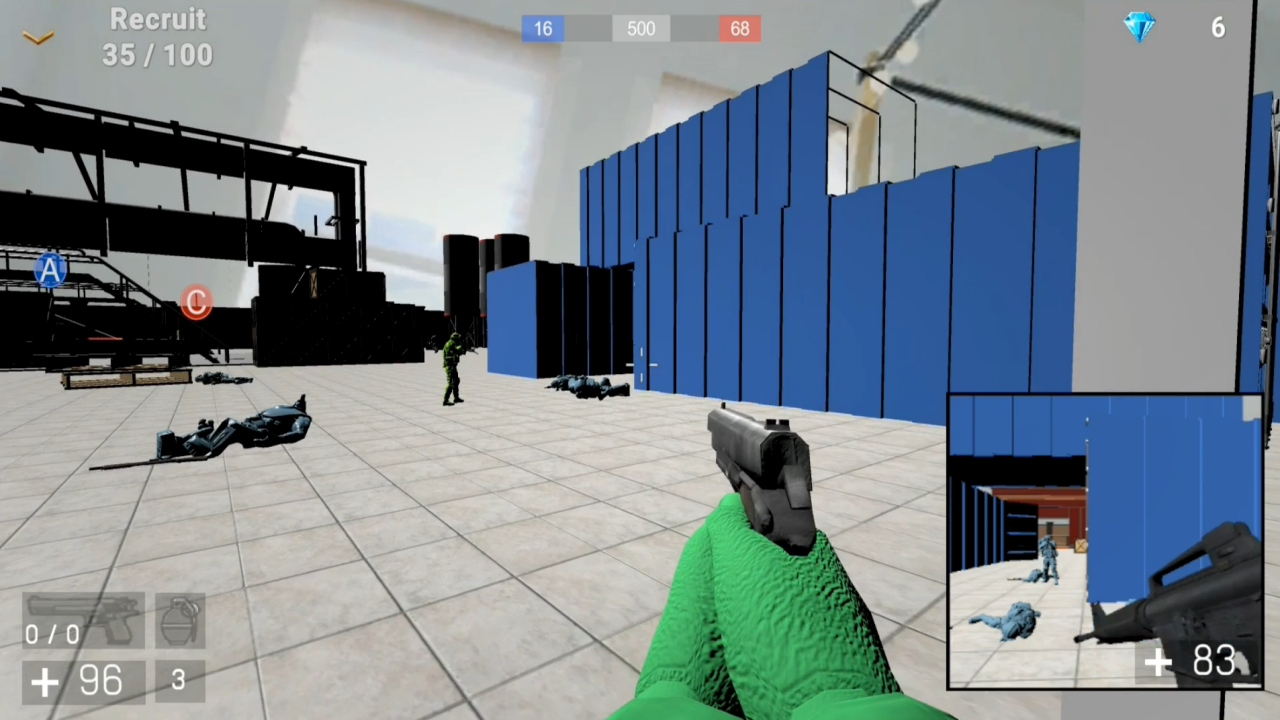 Soldiers - Capturing points for two players screenshot