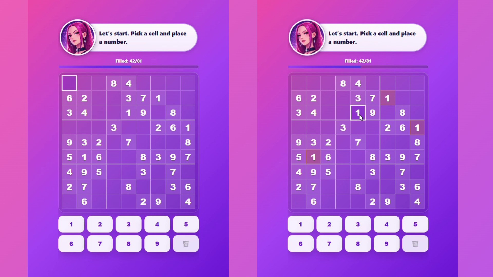 K-pop. Sudoku with Huntrix — screenshot 1