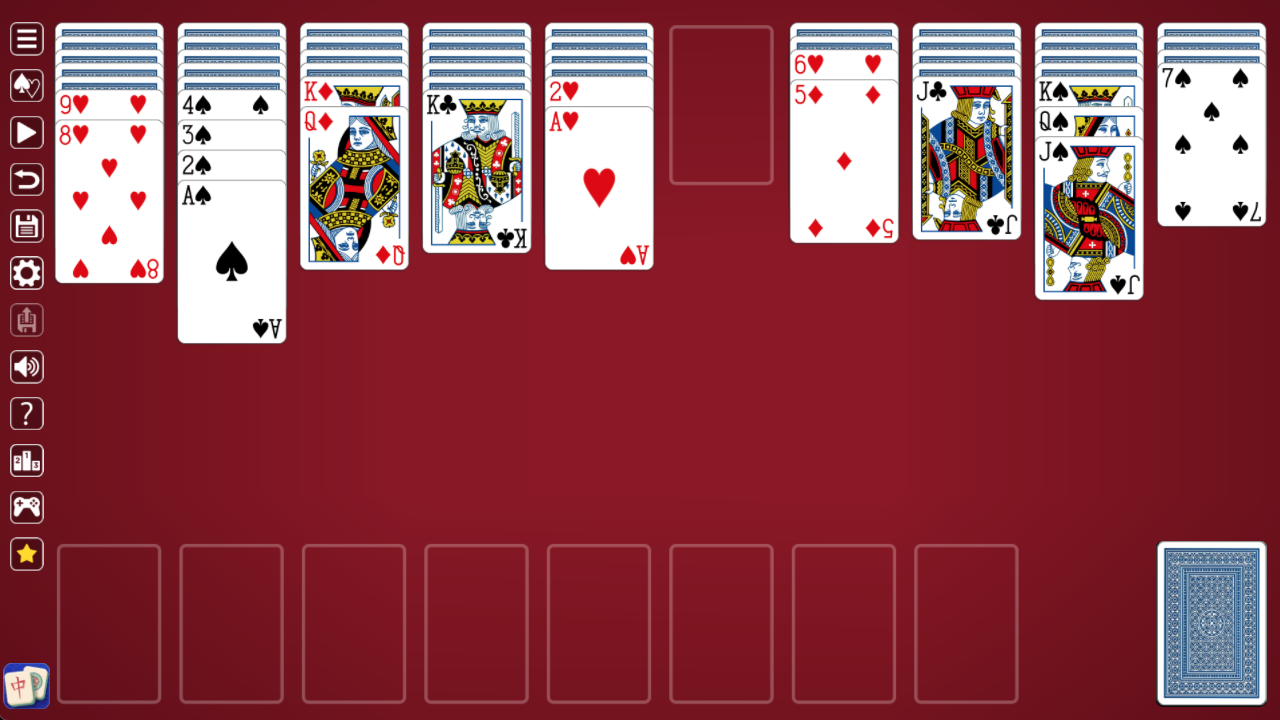 Spider Solitaire - Big Cards screenshot