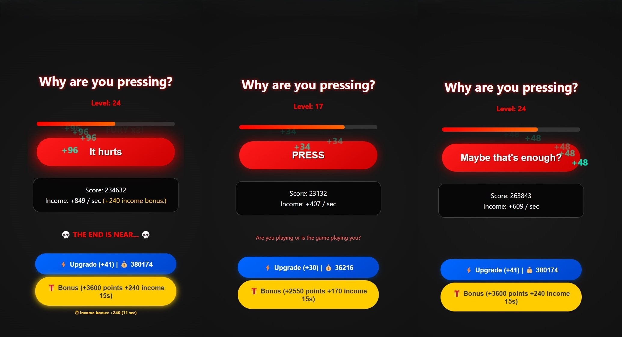 Why are you pressing? — screenshot 1