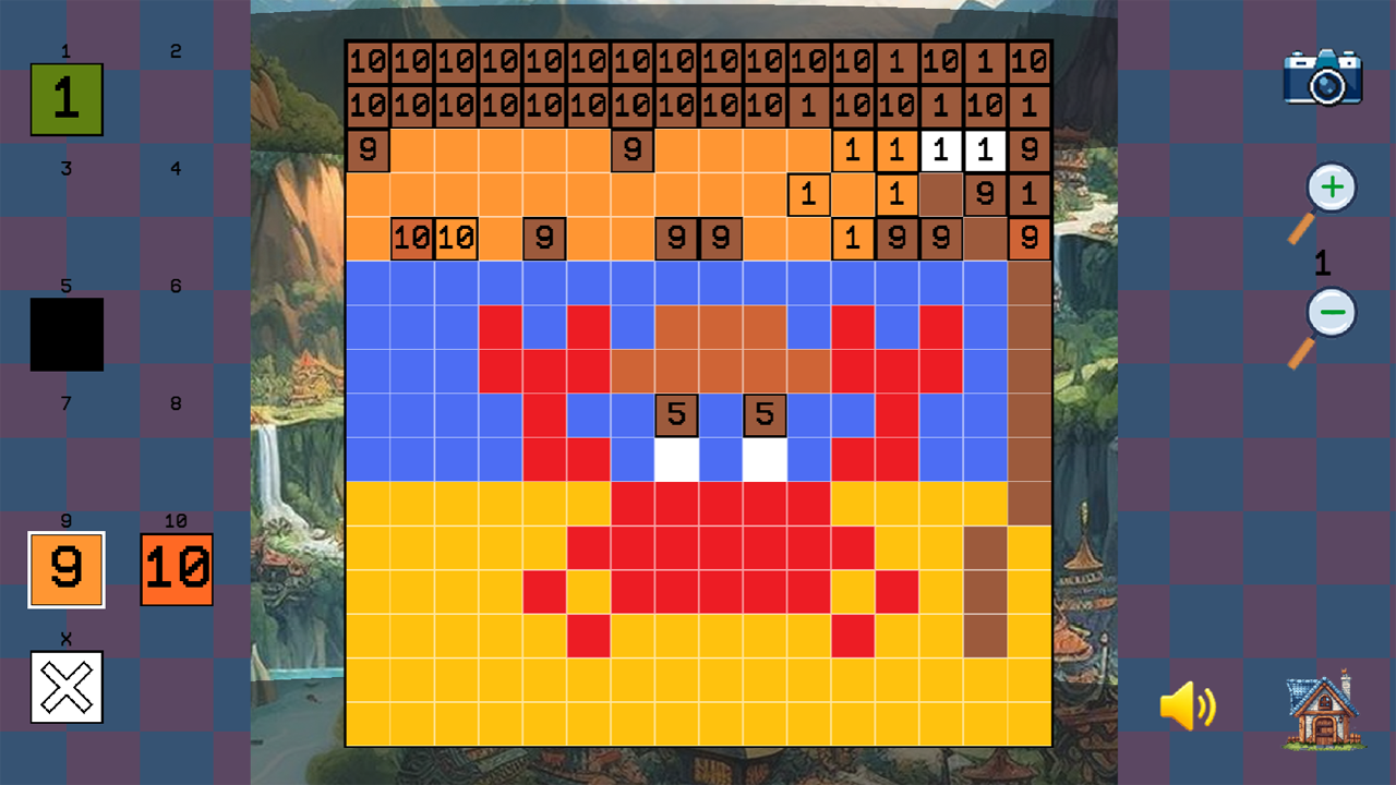 Color pixel coloring pages — screenshot 6