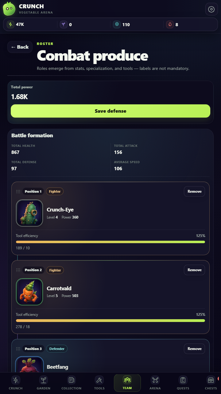 Crunch: Vegetable Arena screenshot 11