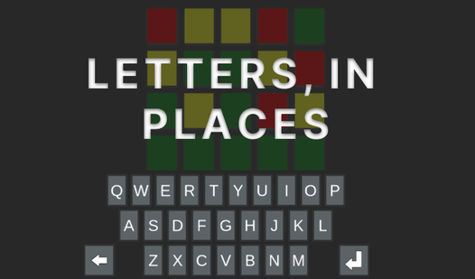 Letters, in places!