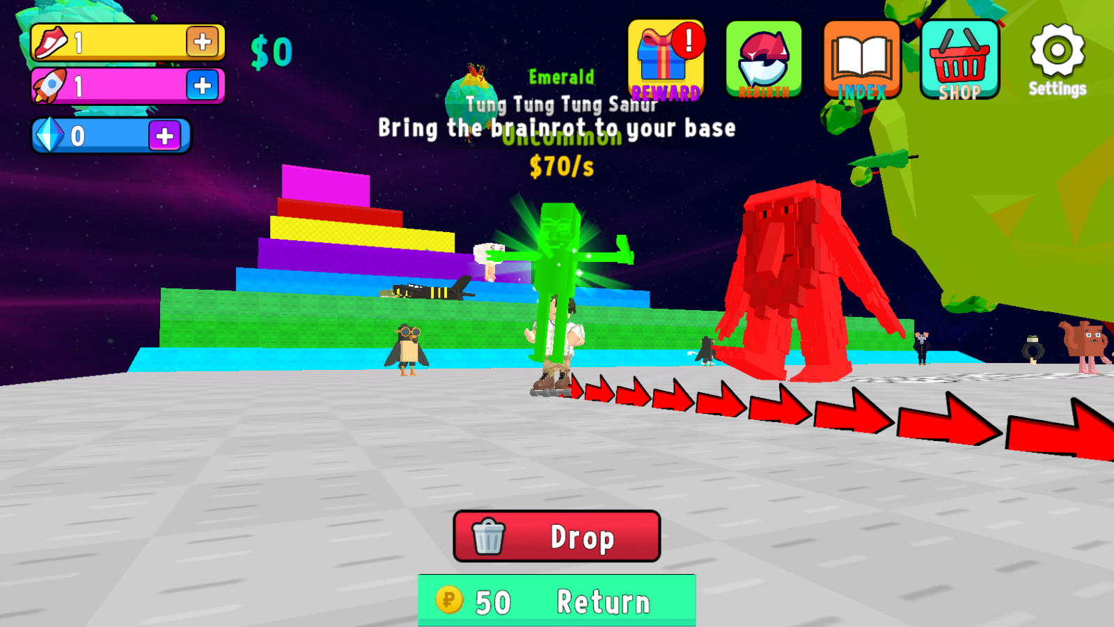 Escape on roller skates: Brainrots — screenshot 3