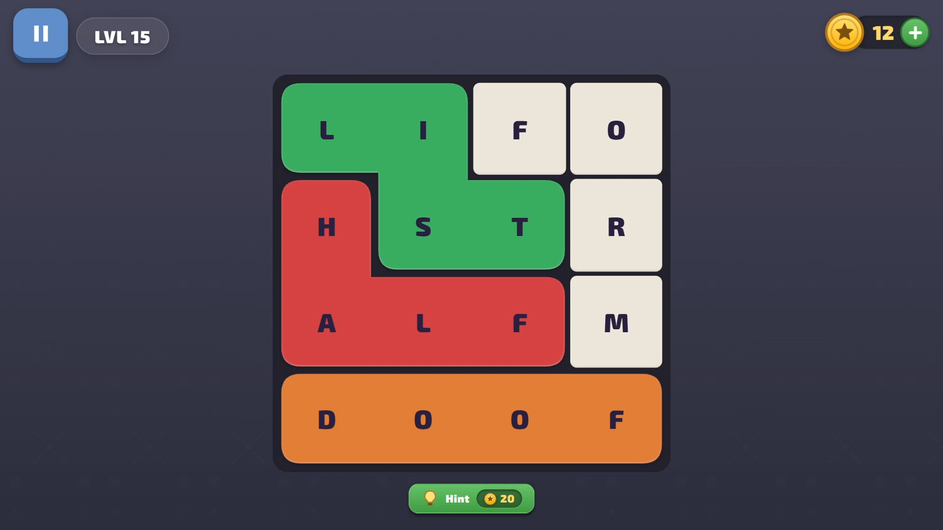 Word Search: Atom to Mind — screenshot 1